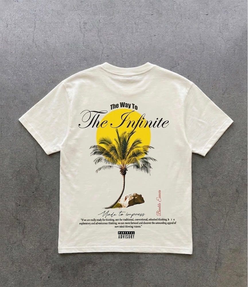 Camiseta infinite crema